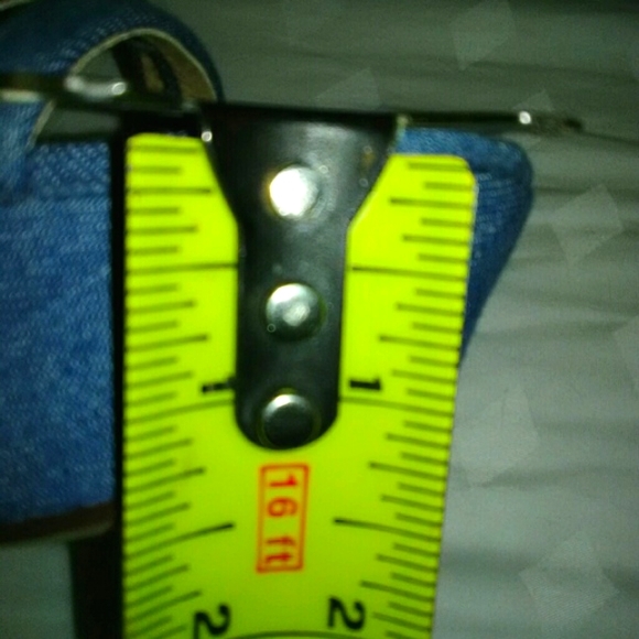 (NEW)! Cute! Blue Denim Wedge Heel! :-) - Picture 7 of 12